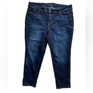 Maurices Dark Blue Cropped Jeans